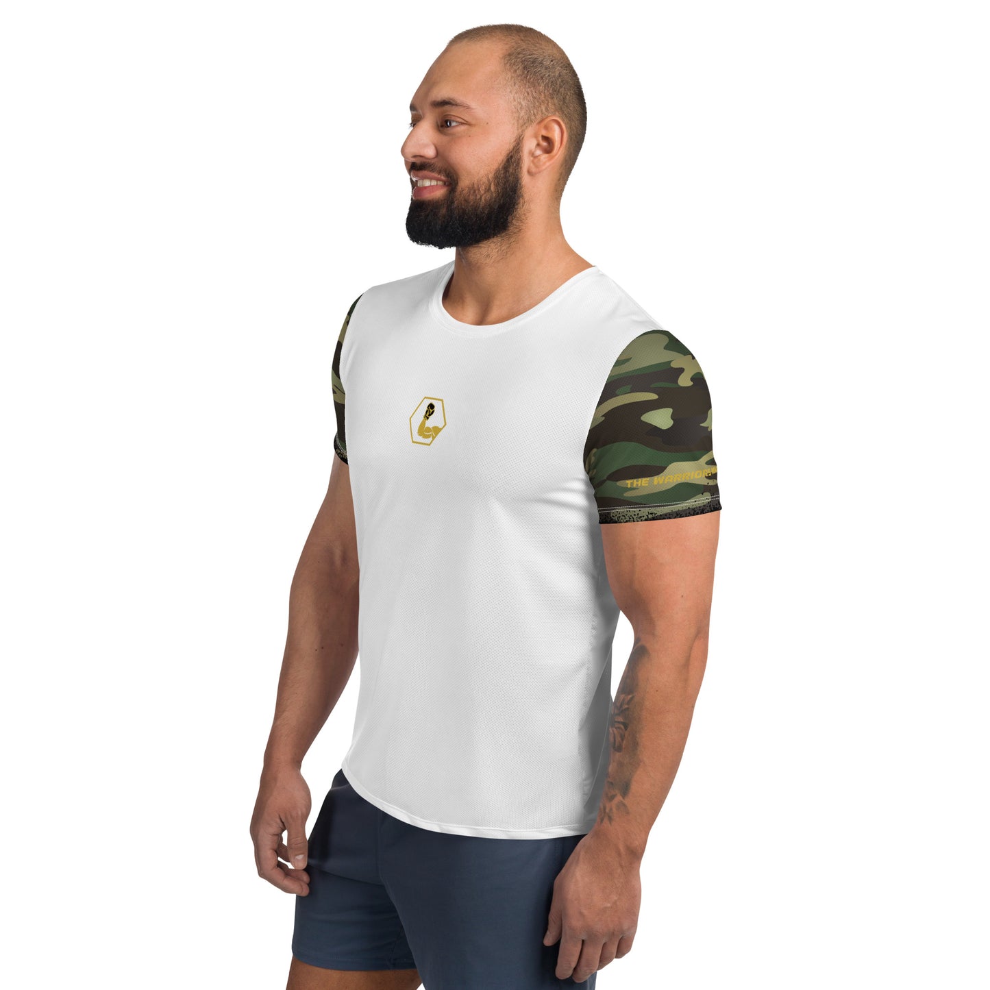 Trainingsshirt Green Camo - Weiß