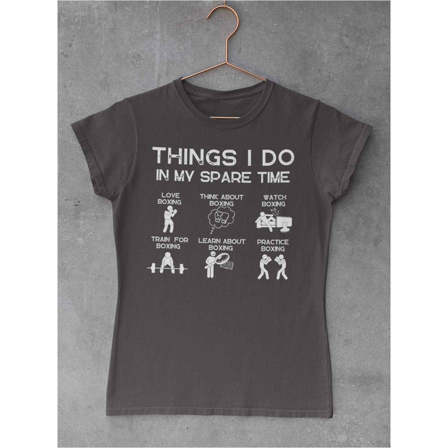 Damen Things I do in my sparetime boxing T-Shirt