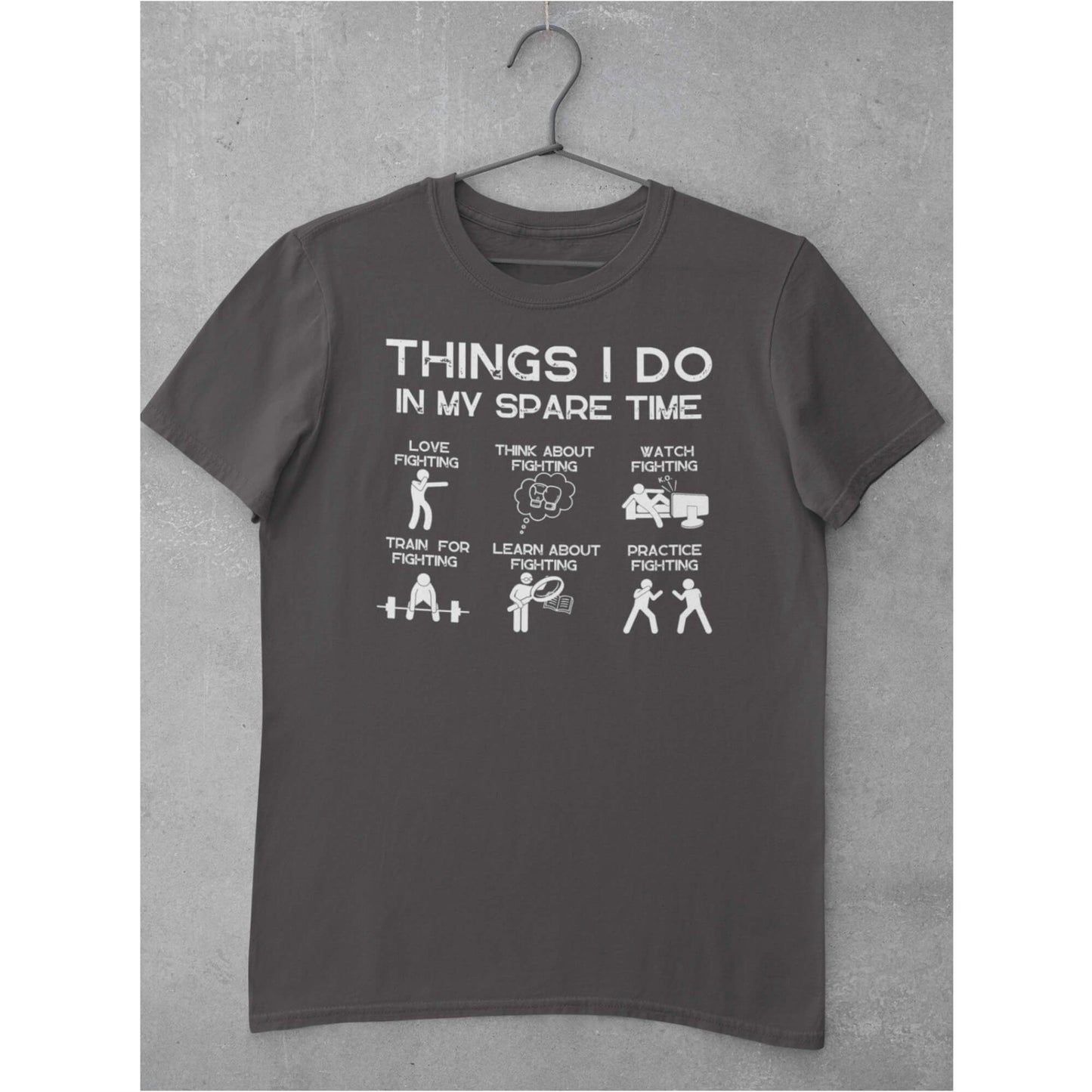 Herren Things I do in my sparetime fighting T-Shirt