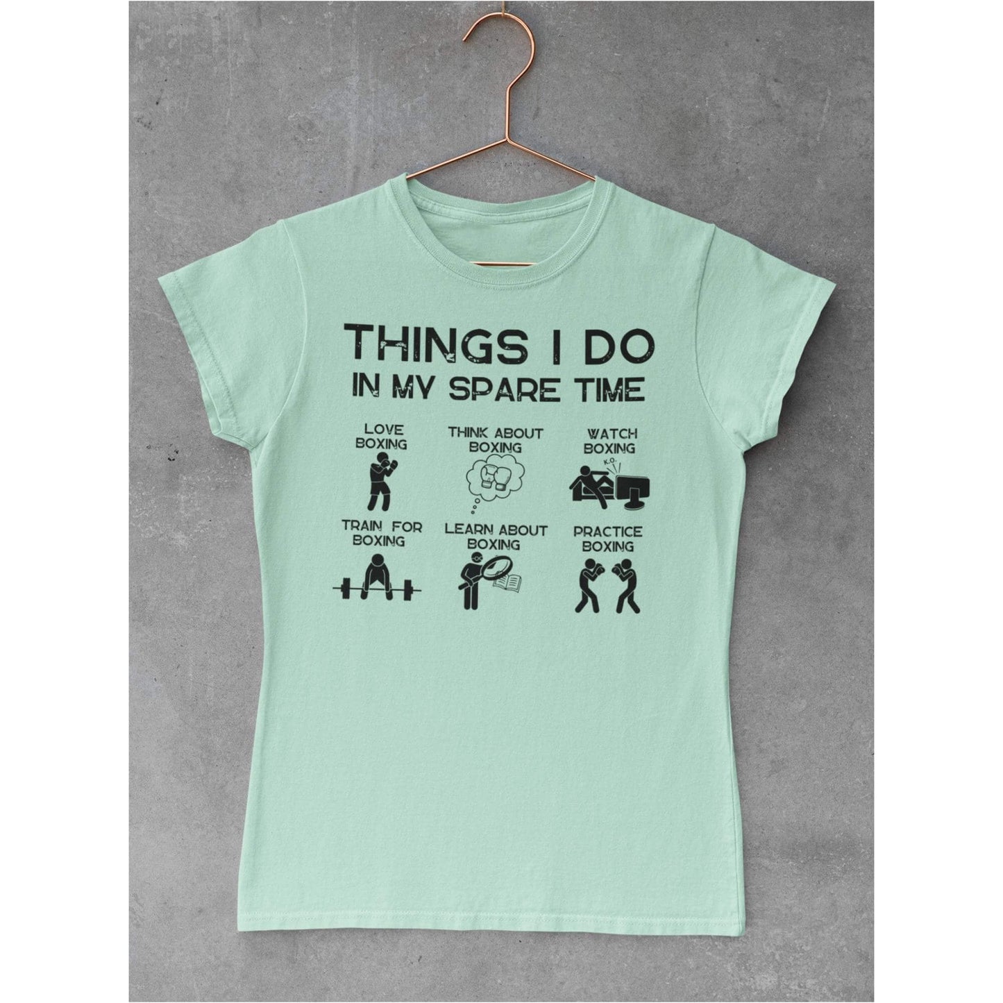 Damen Things I do in my sparetime boxing T-Shirt