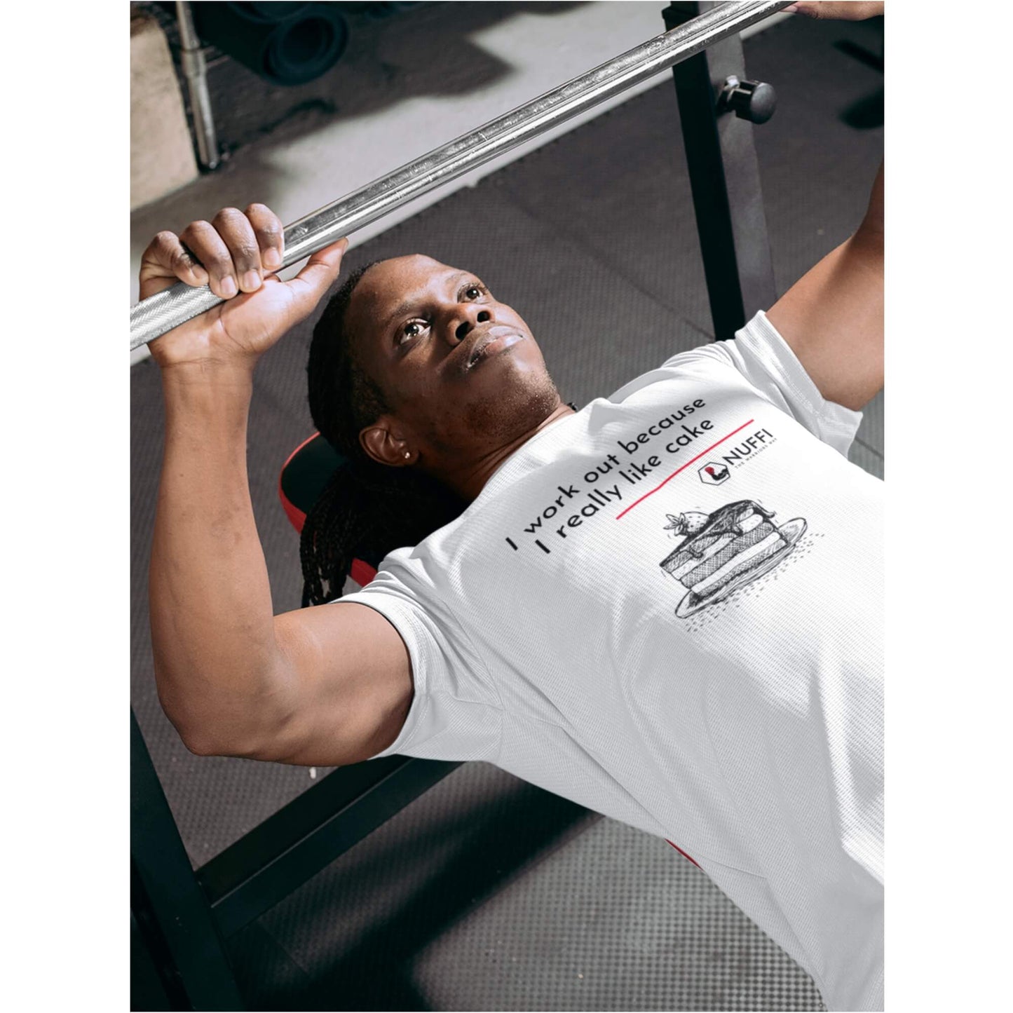 Men's I work out because I really like cake T-Shirt