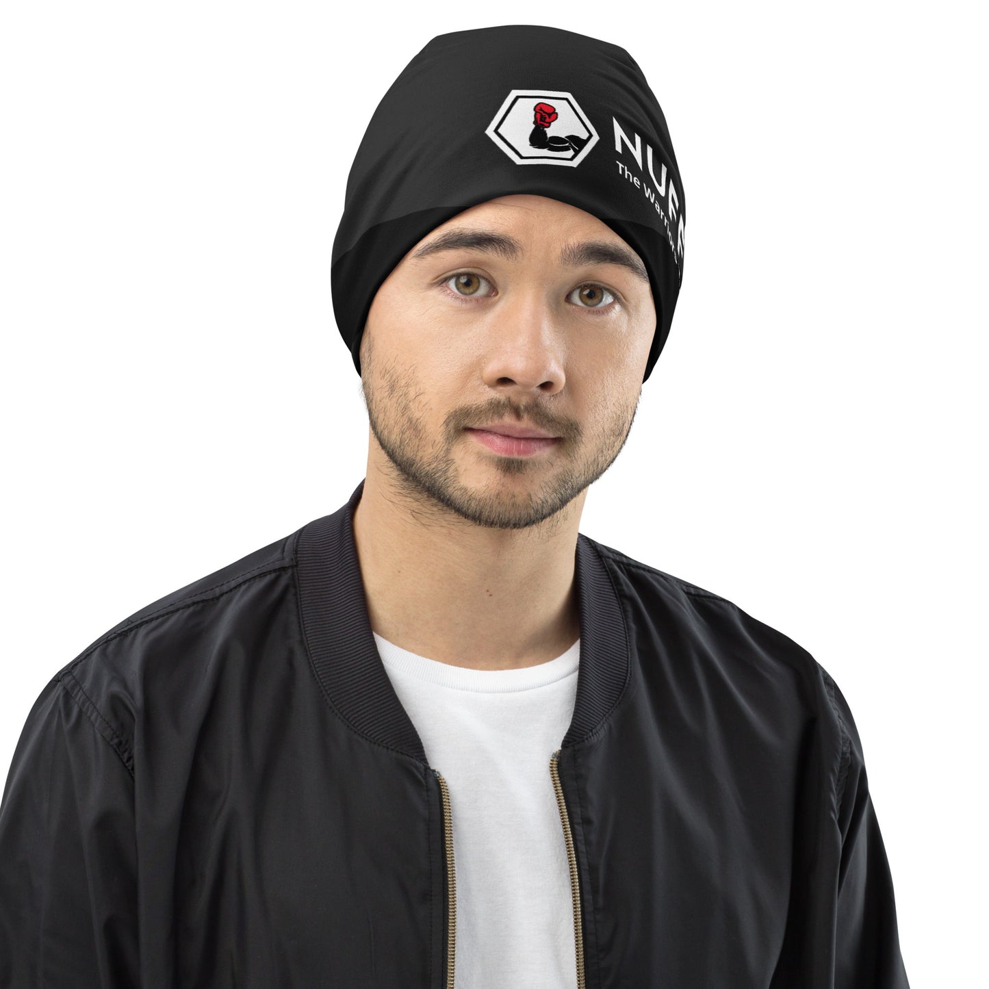 "Black Attack" Allover-Beanie