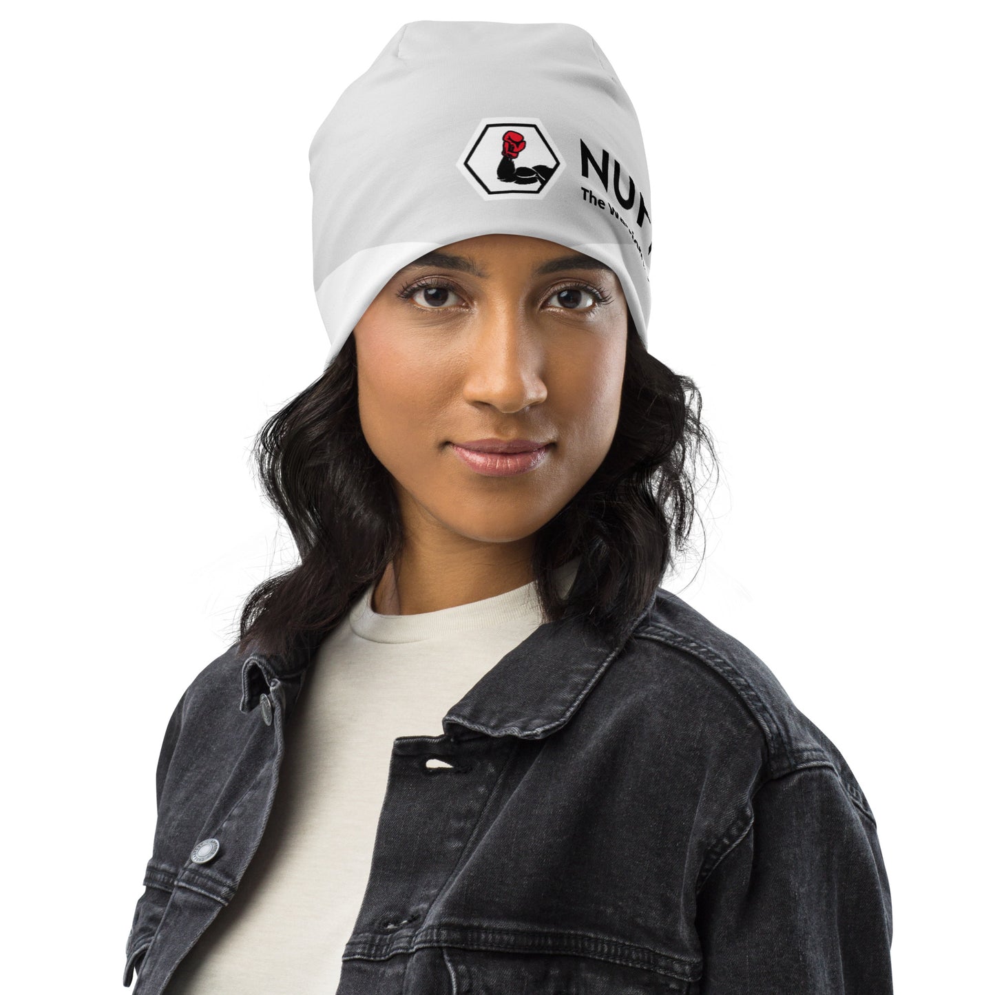 NUFFI "White Walker" all-over beanie