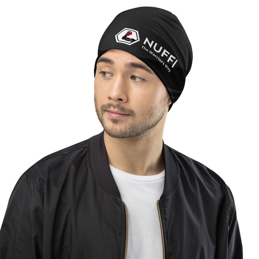 NUFFI "Black Attack" all-over beanie