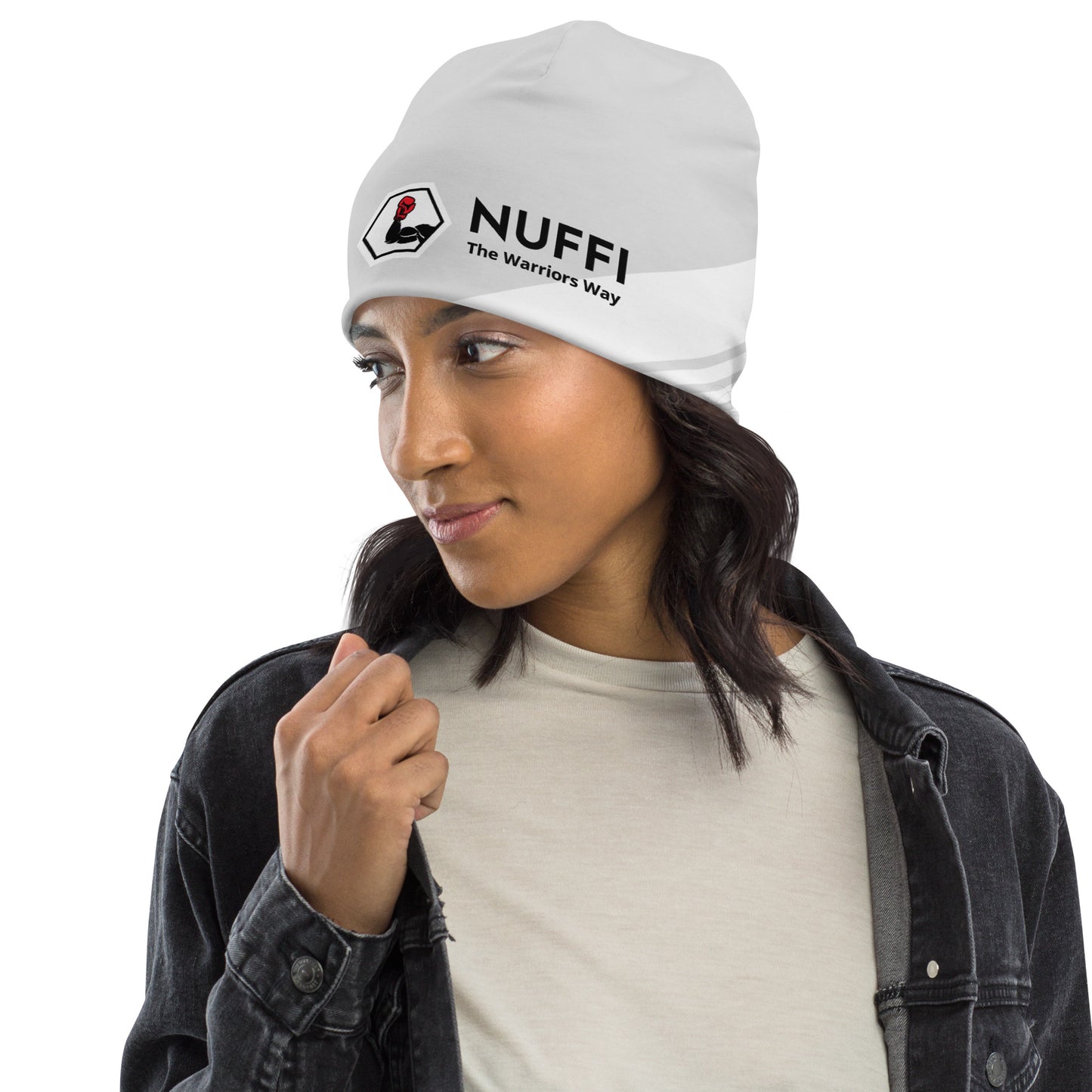 NUFFI "White Walker" all-over beanie