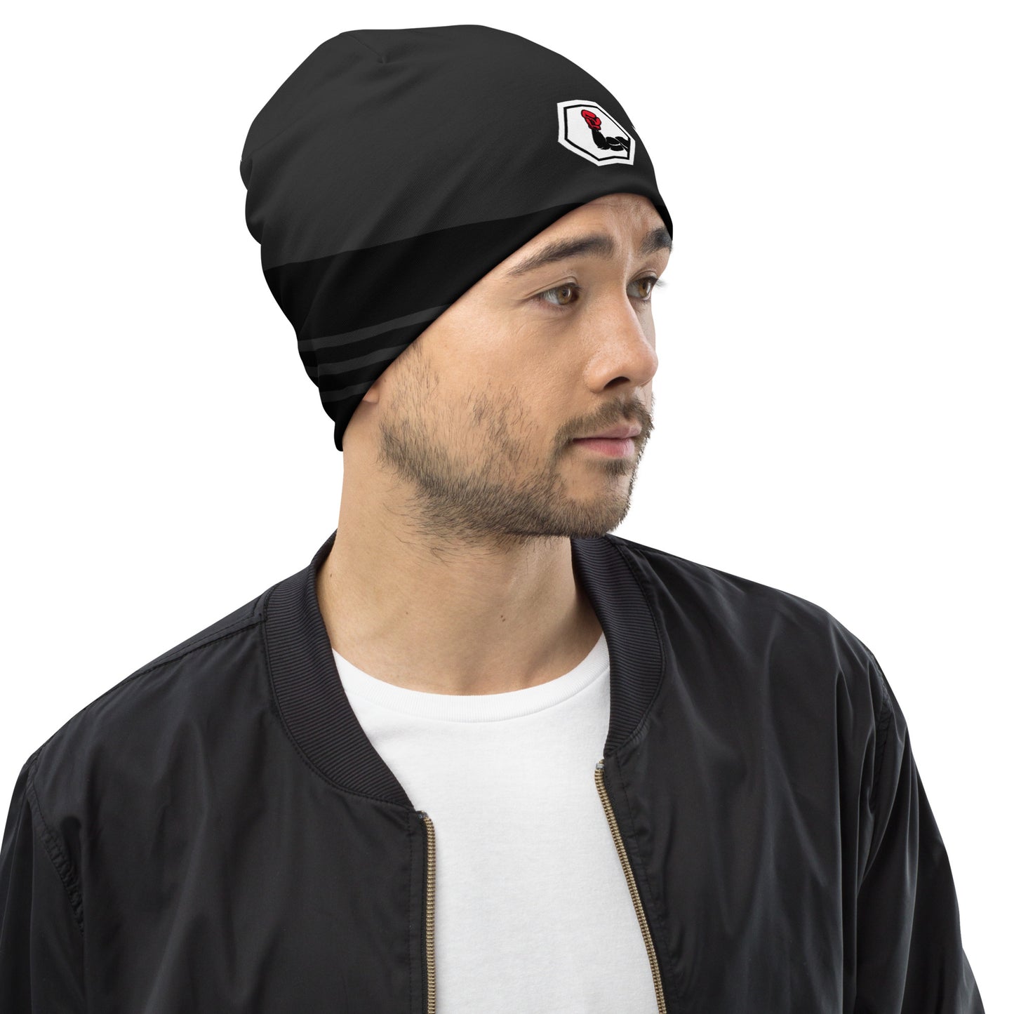 "Black Attack" Allover-Beanie