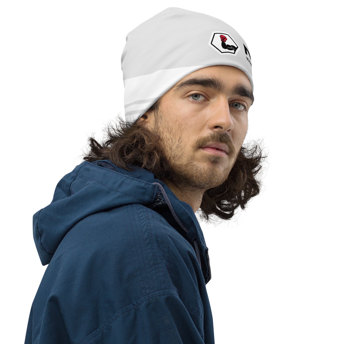 NUFFI "White Walker" all-over beanie