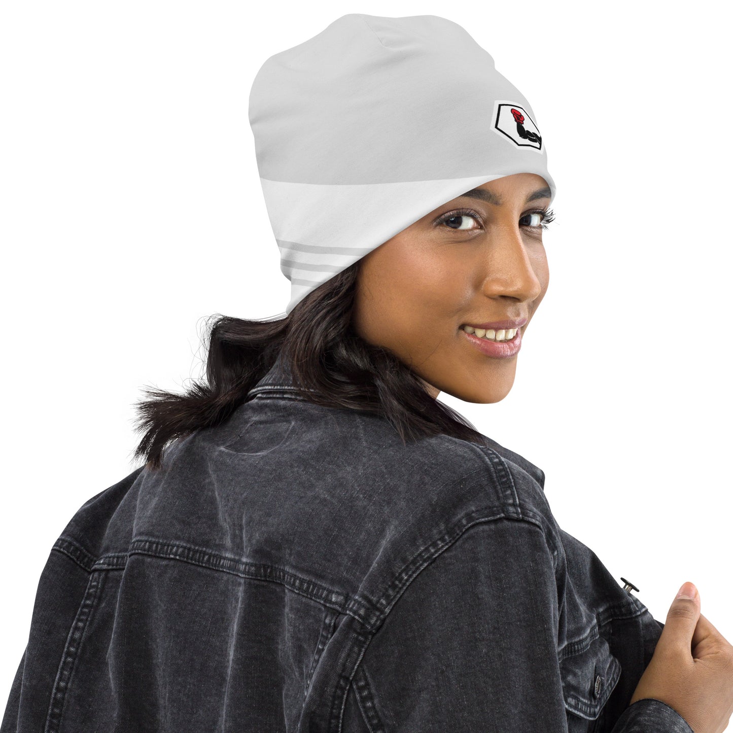 NUFFI "White Walker" all-over beanie