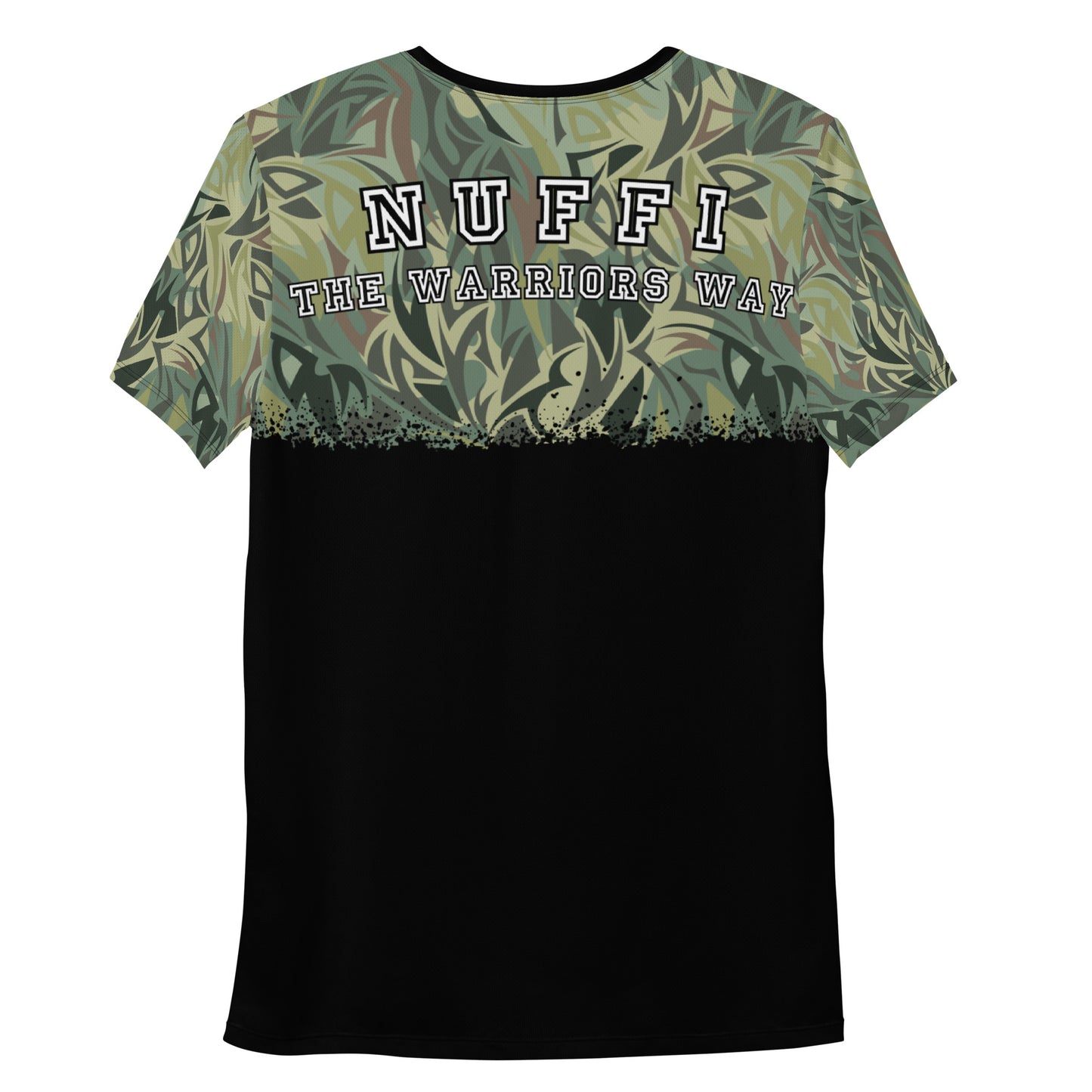 "NUFFI Green distorted Camo" sports t-shirt for men