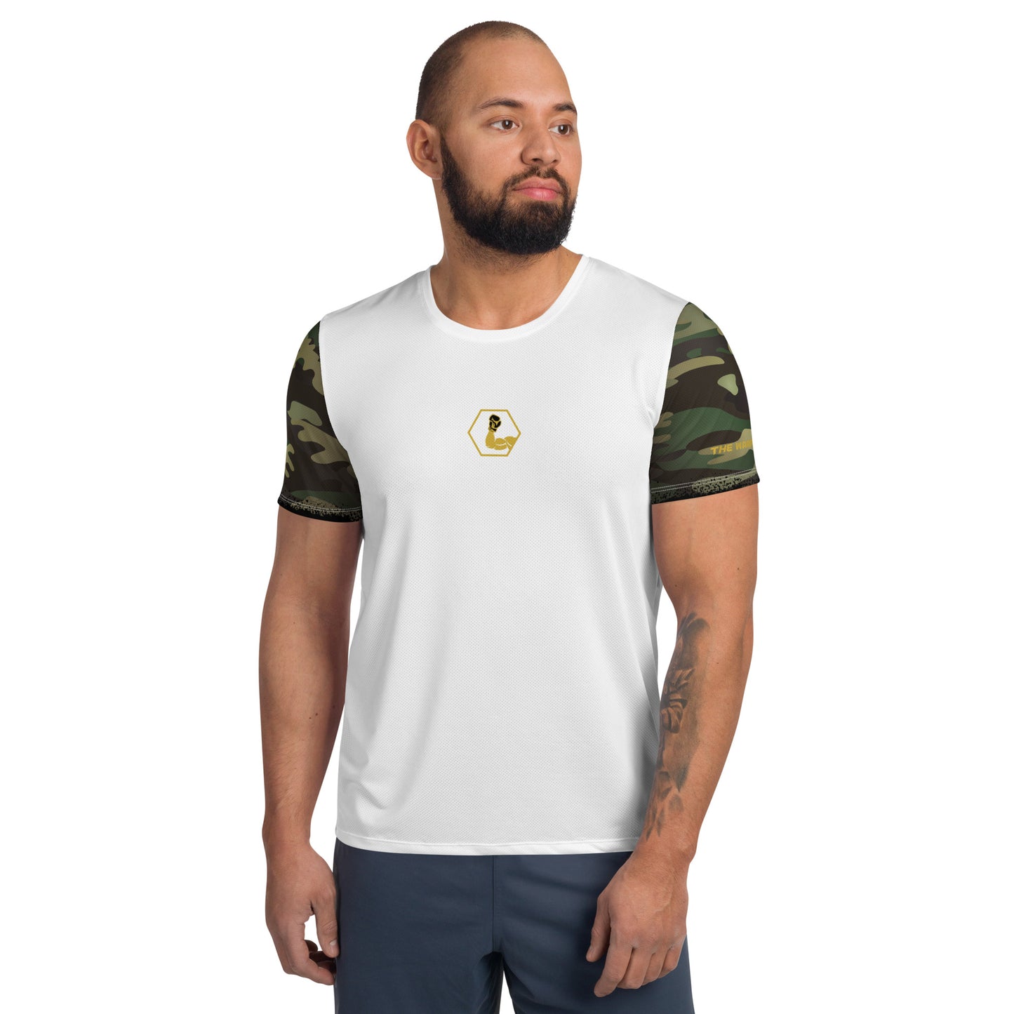 "NUFFI Camo white" sports t-shirt for men