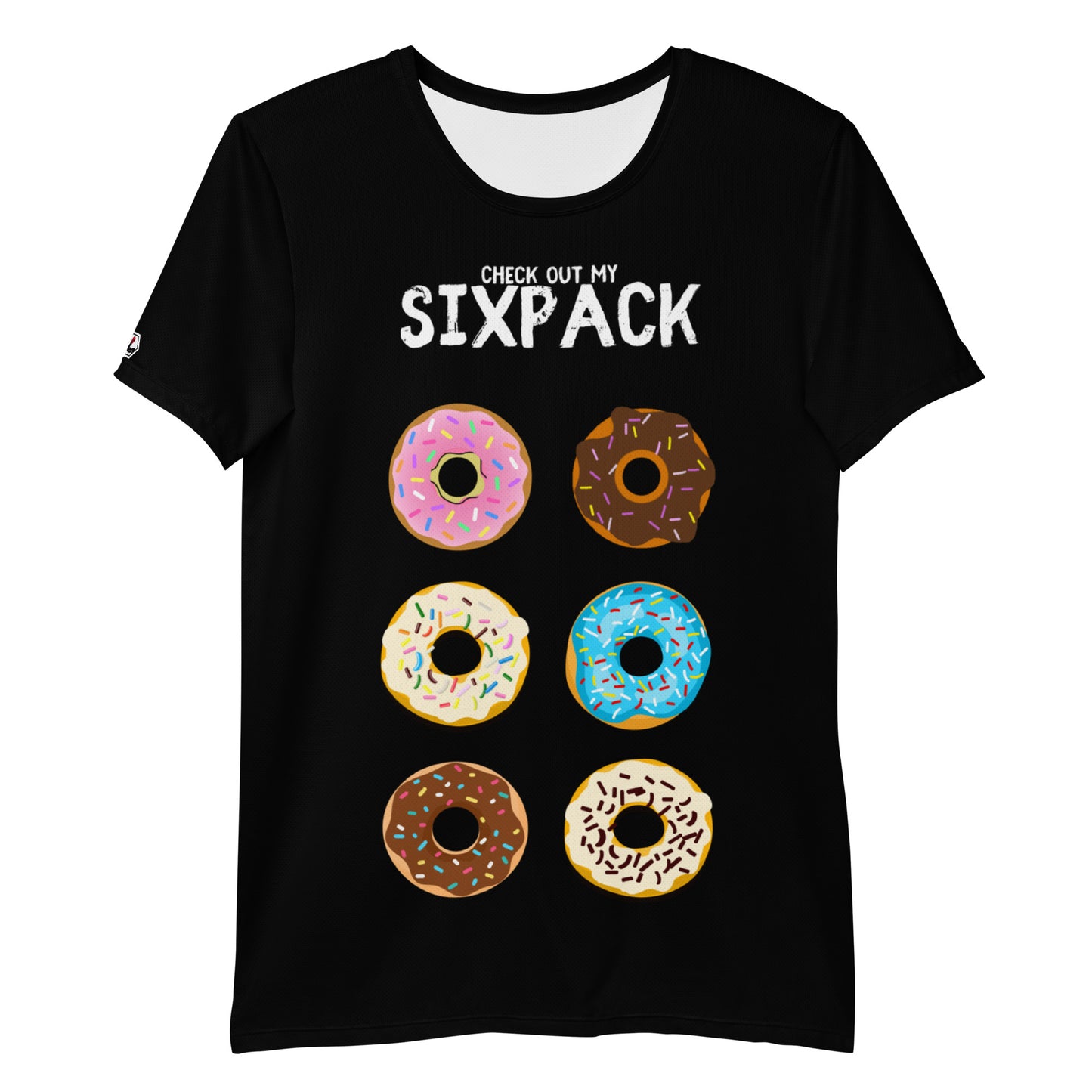 "Sixpack Checker" Sport-T-Shirt für Herren