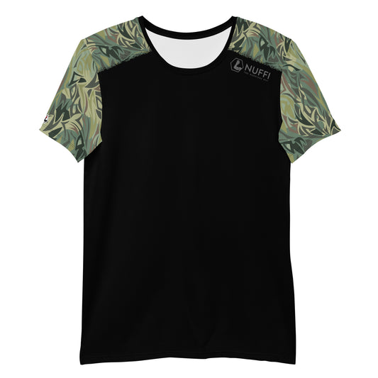 "NUFFI Green distorted Camo" sports t-shirt for men