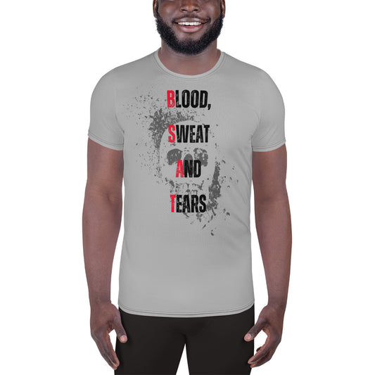 "Blood, Sweat & Tears" Sport-T-Shirt für Herren