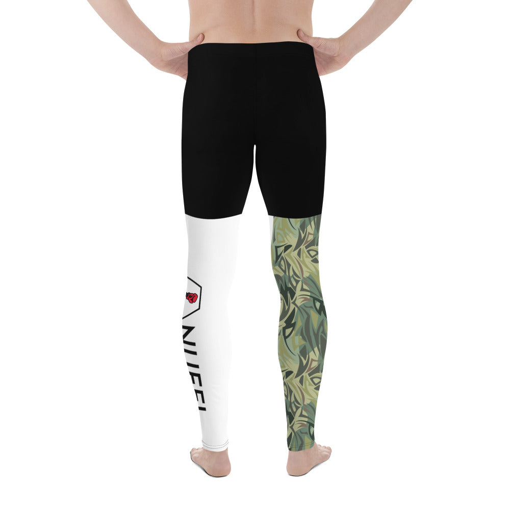 "Green Camo distorted" Herren-Leggings