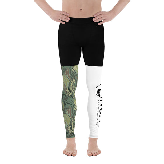 "Green Camo distorted" men's leggings