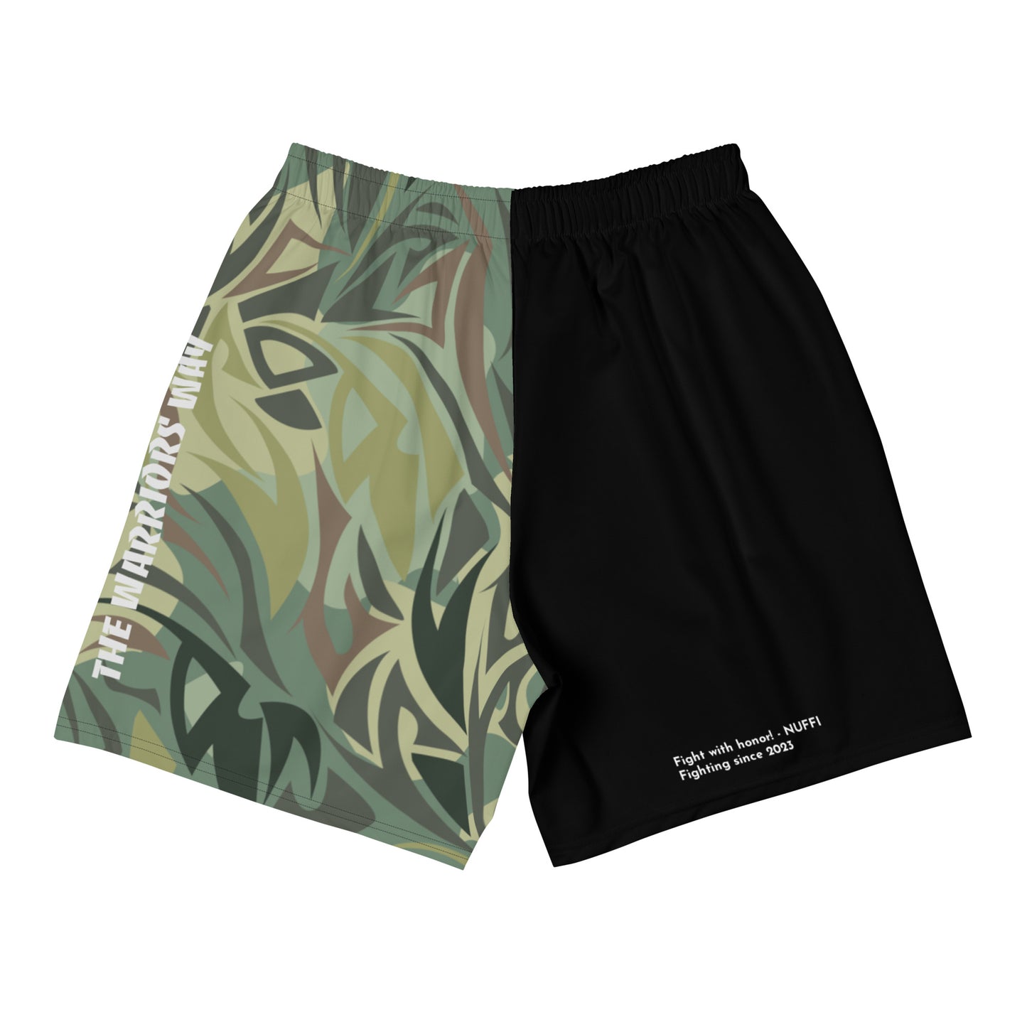 "Green Camo distorted" sports shorts for men