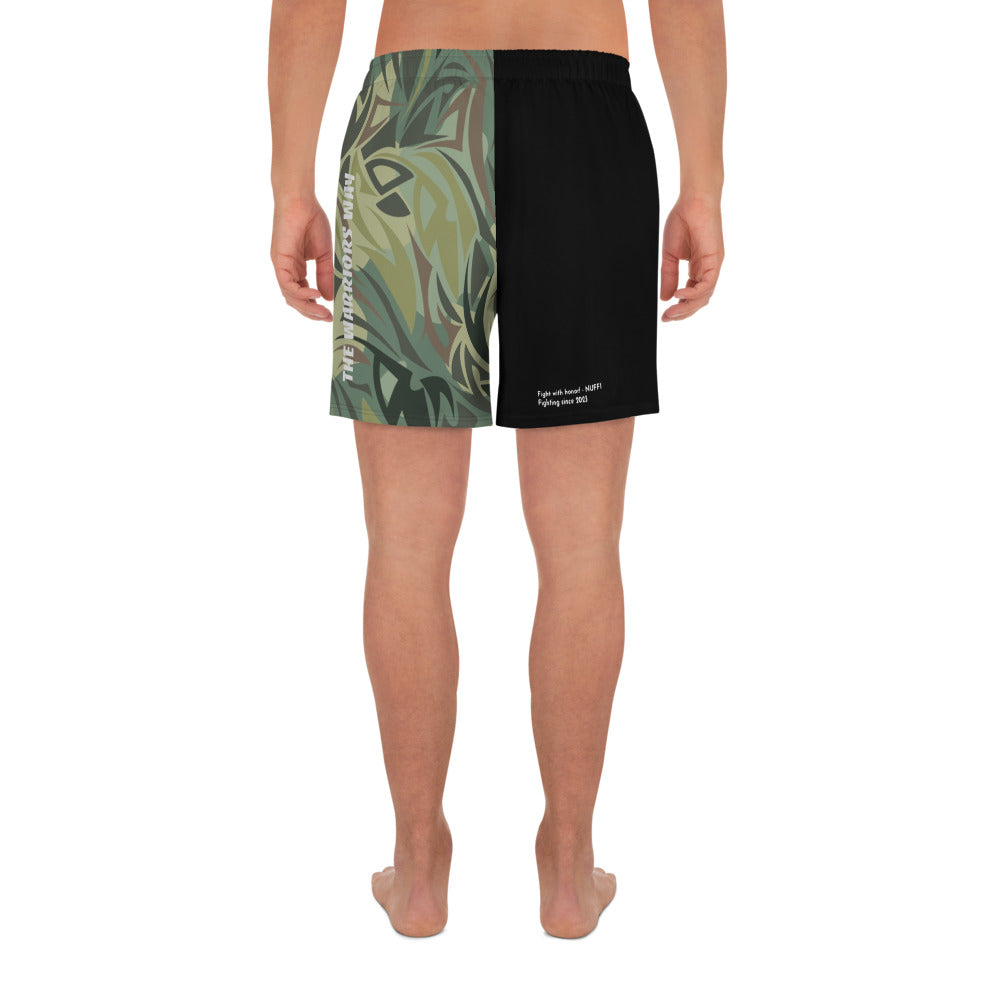 "Green Camo distorted" sports shorts for men