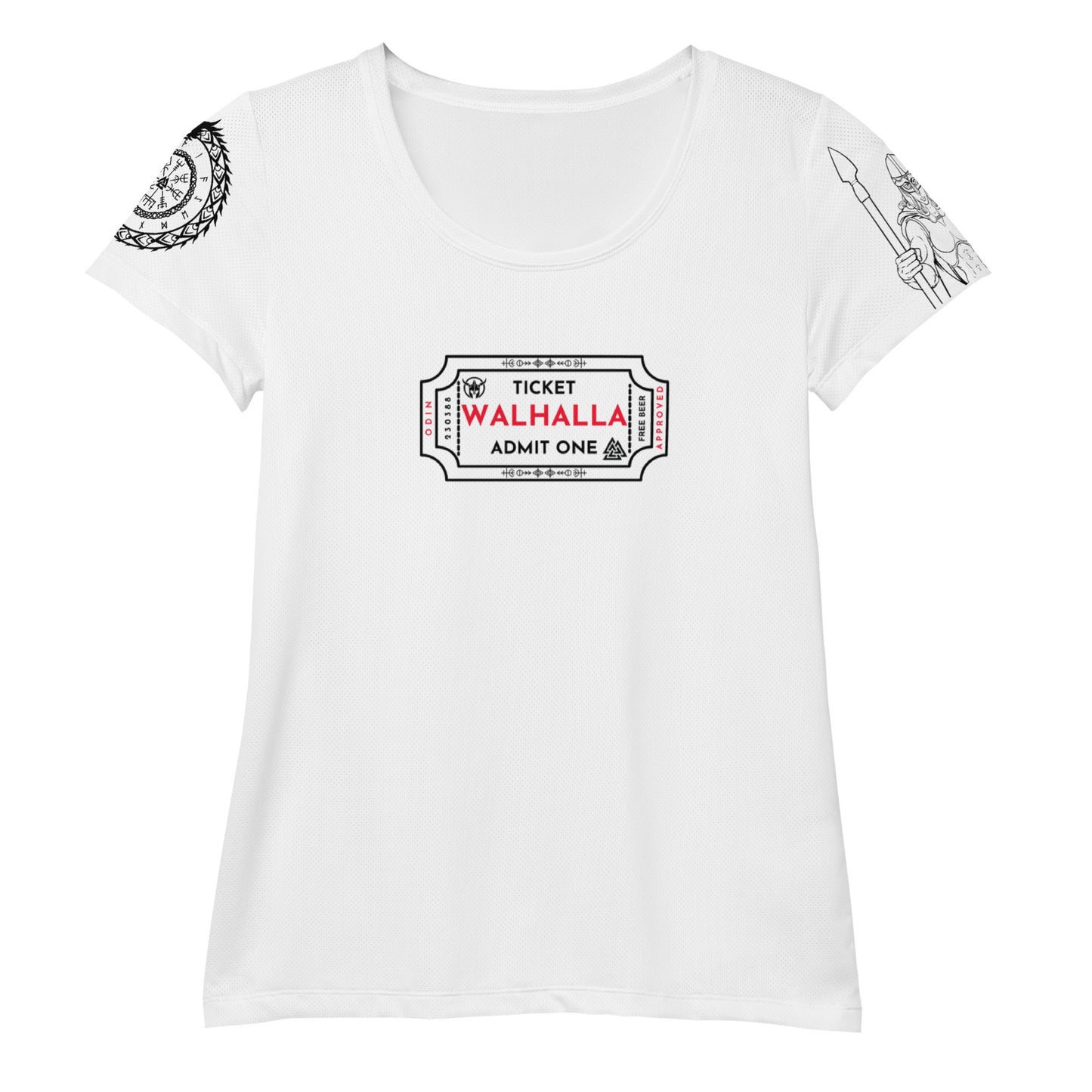"Ticket to Walhalla" Sport-T-Shirt für Damen