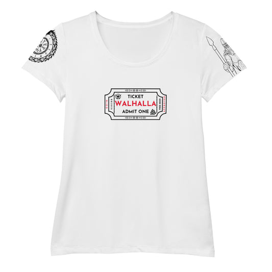 "Ticket to Walhalla" Sport-T-Shirt für Damen