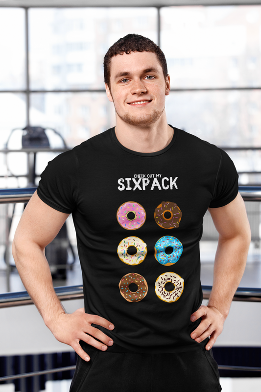 "Sixpack Checker" Sport-T-Shirt für Herren