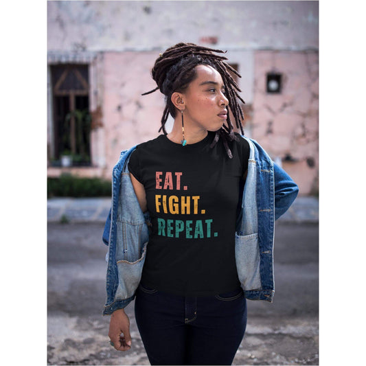 Damen EAT.FIGHT.REPEAT T-Shirt