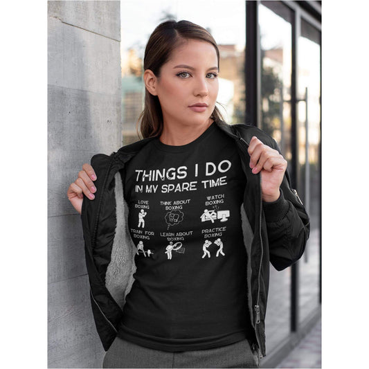 Damen Things I do in my sparetime boxing T-Shirt